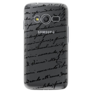 Plastové puzdro iSaprio - Handwriting 01 - black - Samsung Galaxy Trend 2 Lite