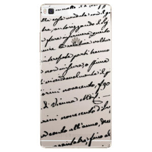 Plastové puzdro iSaprio - Handwriting 01 - black - Huawei Ascend P8
