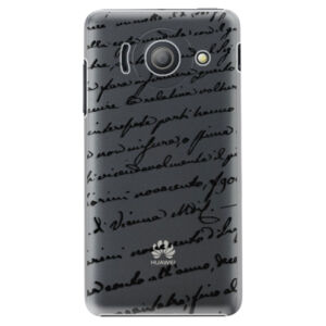 Plastové puzdro iSaprio - Handwriting 01 - black - Huawei Ascend Y300