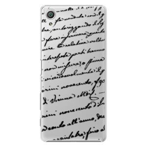 Plastové puzdro iSaprio - Handwriting 01 - black - Sony Xperia X