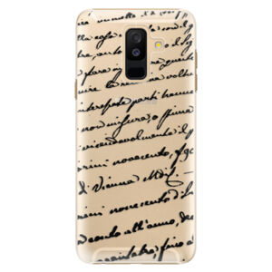 Plastové puzdro iSaprio - Handwriting 01 - black - Samsung Galaxy A6+
