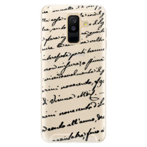 Silikónové puzdro iSaprio - Handwriting 01 - black - Samsung Galaxy A6+