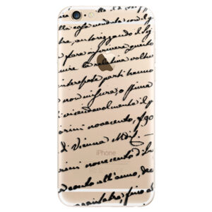 Odolné silikónové puzdro iSaprio - Handwriting 01 - black - iPhone 6/6S