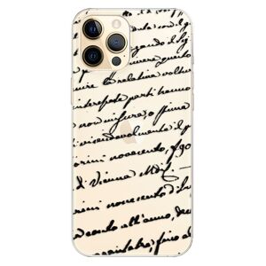 Odolné silikónové puzdro iSaprio - Handwriting 01 - black - iPhone 12 Pro Max