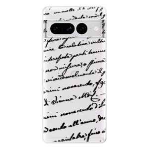 Odolné silikónové puzdro iSaprio - Handwriting 01 - black - Google Pixel 7 Pro 5G