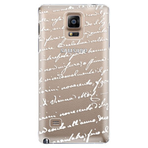 Plastové puzdro iSaprio - Handwriting 01 - white - Samsung Galaxy Note 4