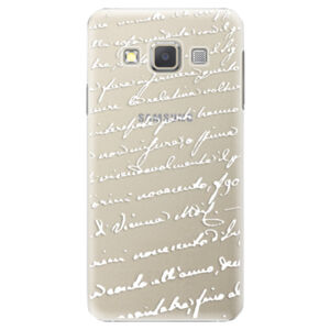 Plastové puzdro iSaprio - Handwriting 01 - white - Samsung Galaxy A5