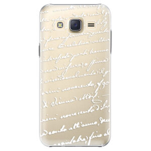 Plastové puzdro iSaprio - Handwriting 01 - white - Samsung Galaxy Core Prime