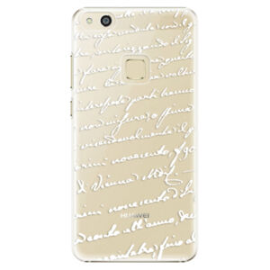 Plastové puzdro iSaprio - Handwriting 01 - white - Huawei P10 Lite