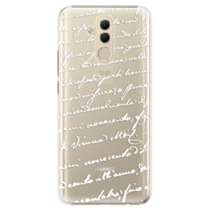 Plastové puzdro iSaprio - Handwriting 01 - white - Huawei Mate 20 Lite