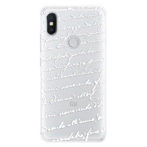Silikónové puzdro iSaprio - Handwriting 01 - white - Xiaomi Redmi S2
