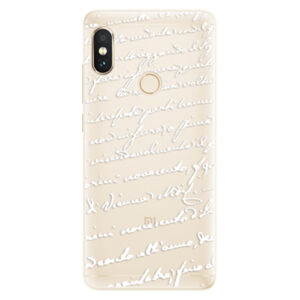 Silikónové puzdro iSaprio - Handwriting 01 - white - Xiaomi Redmi Note 5