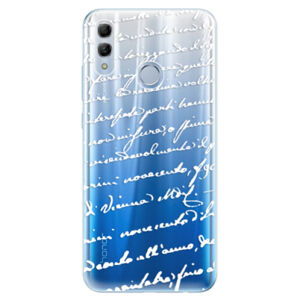 Odolné silikonové pouzdro iSaprio - Handwriting 01 - white - Huawei Honor 10 Lite