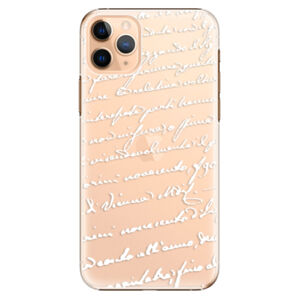 Plastové puzdro iSaprio - Handwriting 01 - white - iPhone 11 Pro Max