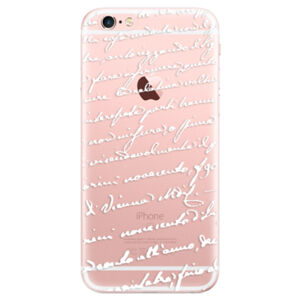 Odolné silikónové puzdro iSaprio - Handwriting 01 - white - iPhone 6 Plus/6S Plus