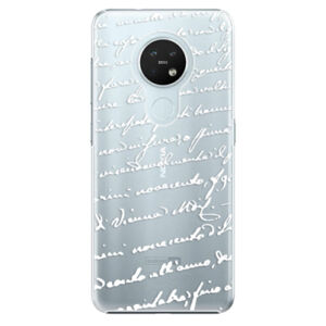 Plastové puzdro iSaprio - Handwriting 01 - white - Nokia 7.2