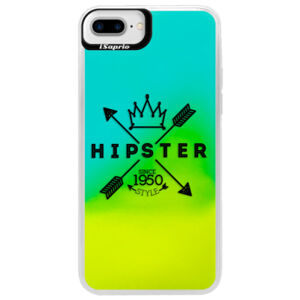 Neónové puzdro Blue iSaprio - Hipster Style 02 - iPhone 7 Plus