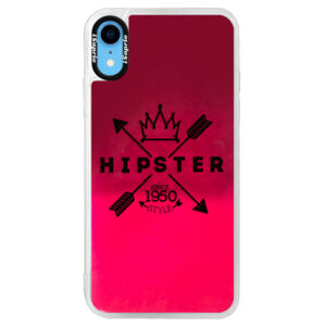 Neónové púzdro Pink iSaprio - Hipster Style 02 - iPhone XR