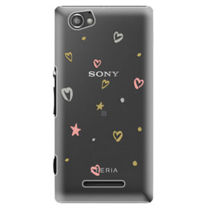Plastové puzdro iSaprio - Lovely Pattern - Sony Xperia M