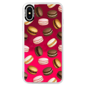 Neónové púzdro Pink iSaprio - Macaron Pattern - iPhone X
