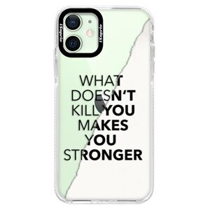 Silikónové puzdro Bumper iSaprio - Makes You Stronger - iPhone 12 mini
