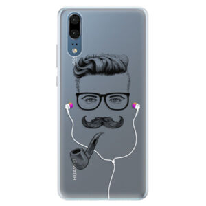 Silikónové puzdro iSaprio - Man With Headphones 01 - Huawei P20