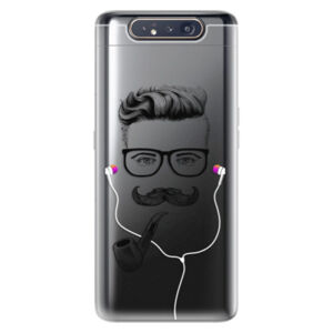 Odolné silikónové puzdro iSaprio - Man With Headphones 01 - Samsung Galaxy A80