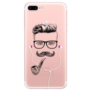 Odolné silikónové puzdro iSaprio - Man With Headphones 01 - iPhone 7 Plus