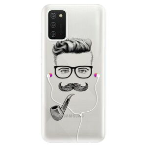 Odolné silikónové puzdro iSaprio - Man With Headphones 01 - Samsung Galaxy A02s