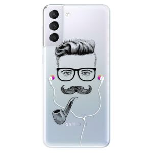 Odolné silikónové puzdro iSaprio - Man With Headphones 01 - Samsung Galaxy S21+