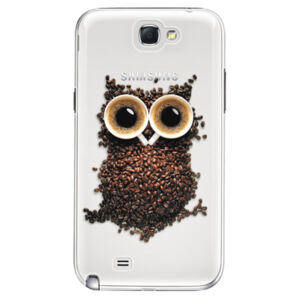 Plastové puzdro iSaprio - Owl And Coffee - Samsung Galaxy Note 2