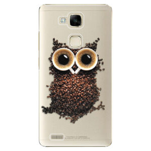 Plastové puzdro iSaprio - Owl And Coffee - Huawei Ascend Mate7