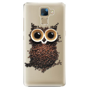 Plastové puzdro iSaprio - Owl And Coffee - Huawei Honor 7