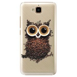 Plastové puzdro iSaprio - Owl And Coffee - Huawei Y6 Pro