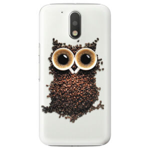 Plastové puzdro iSaprio - Owl And Coffee - Lenovo Moto G4 / G4 Plus