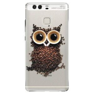 Plastové puzdro iSaprio - Owl And Coffee - Huawei P9
