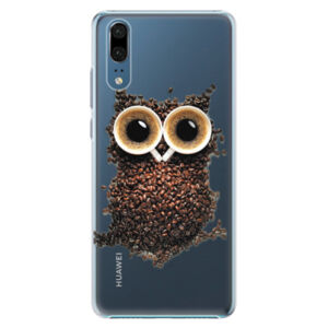 Plastové puzdro iSaprio - Owl And Coffee - Huawei P20