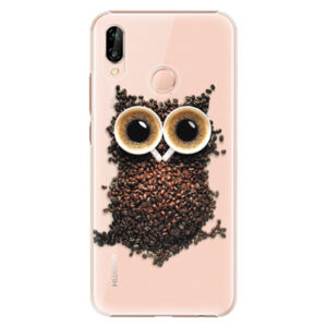 Plastové puzdro iSaprio - Owl And Coffee - Huawei P20 Lite