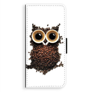 Flipové puzdro iSaprio - Owl And Coffee - Samsung Galaxy A8 Plus
