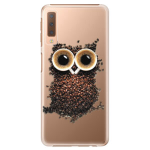 Plastové puzdro iSaprio - Owl And Coffee - Samsung Galaxy A7 (2018)