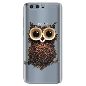 Silikónové puzdro iSaprio - Owl And Coffee - Huawei Honor 9