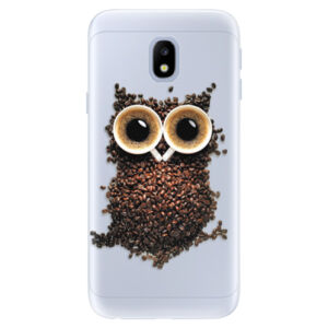 Silikónové puzdro iSaprio - Owl And Coffee - Samsung Galaxy J3 2017