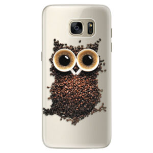Silikónové puzdro iSaprio - Owl And Coffee - Samsung Galaxy S7 Edge