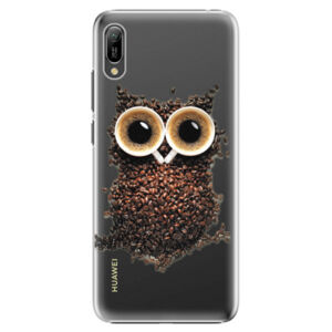 Plastové puzdro iSaprio - Owl And Coffee - Huawei Y6 2019