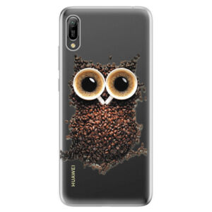 Odolné silikonové pouzdro iSaprio - Owl And Coffee - Huawei Y6 2019