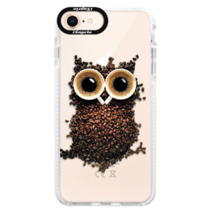 Silikónové púzdro Bumper iSaprio - Owl And Coffee - iPhone 8