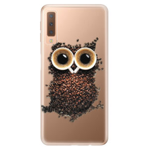 Odolné silikónové puzdro iSaprio - Owl And Coffee - Samsung Galaxy A7 (2018)