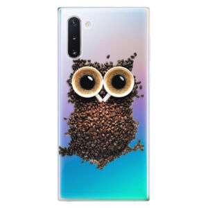 Odolné silikónové puzdro iSaprio - Owl And Coffee - Samsung Galaxy Note 10