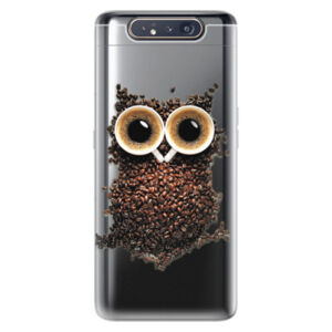 Odolné silikónové puzdro iSaprio - Owl And Coffee - Samsung Galaxy A80