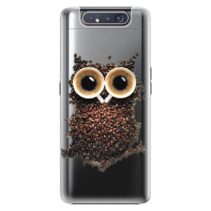 Plastové puzdro iSaprio - Owl And Coffee - Samsung Galaxy A80